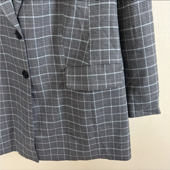 Eloquii Longline 2 Button Blazer Multicolor Houndstooth Print Women’s Sz 14 - Picture 6 of 6